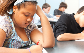 kids doing homework