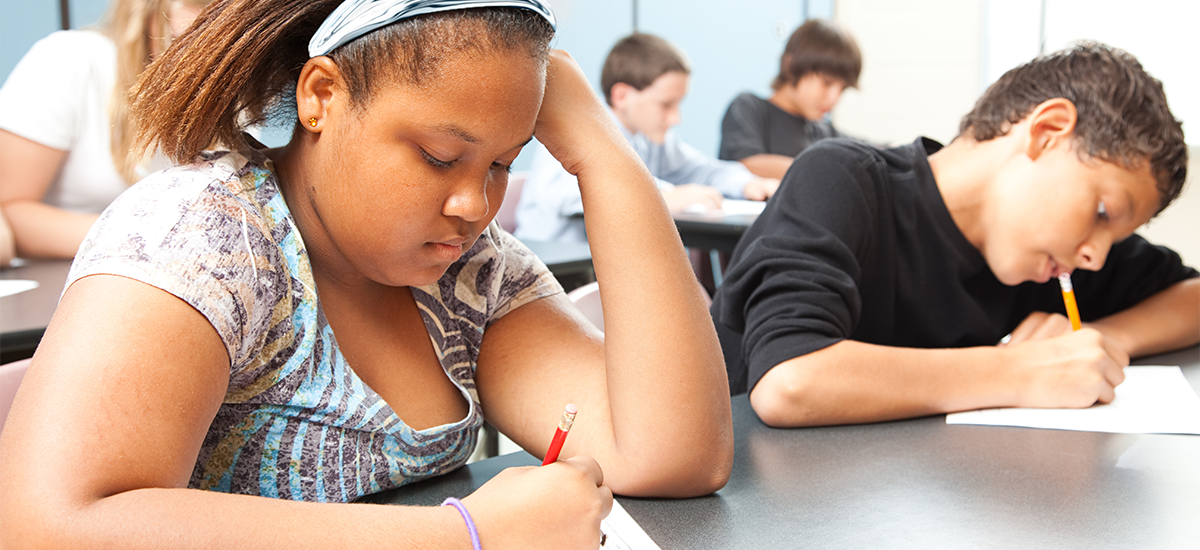 kids doing homework