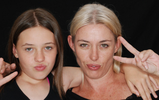 Mom and daughter