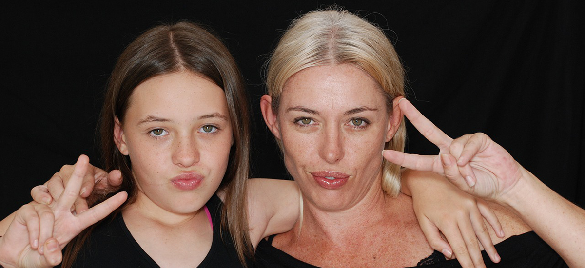 Mom and daughter